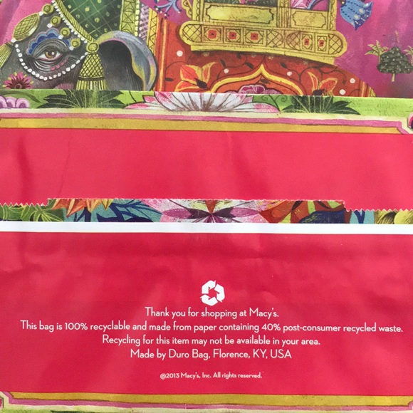 Macy’s Flower Show 2013 The Painted Garden Collectible Paper Shopping Bag - Picture 3 of 5